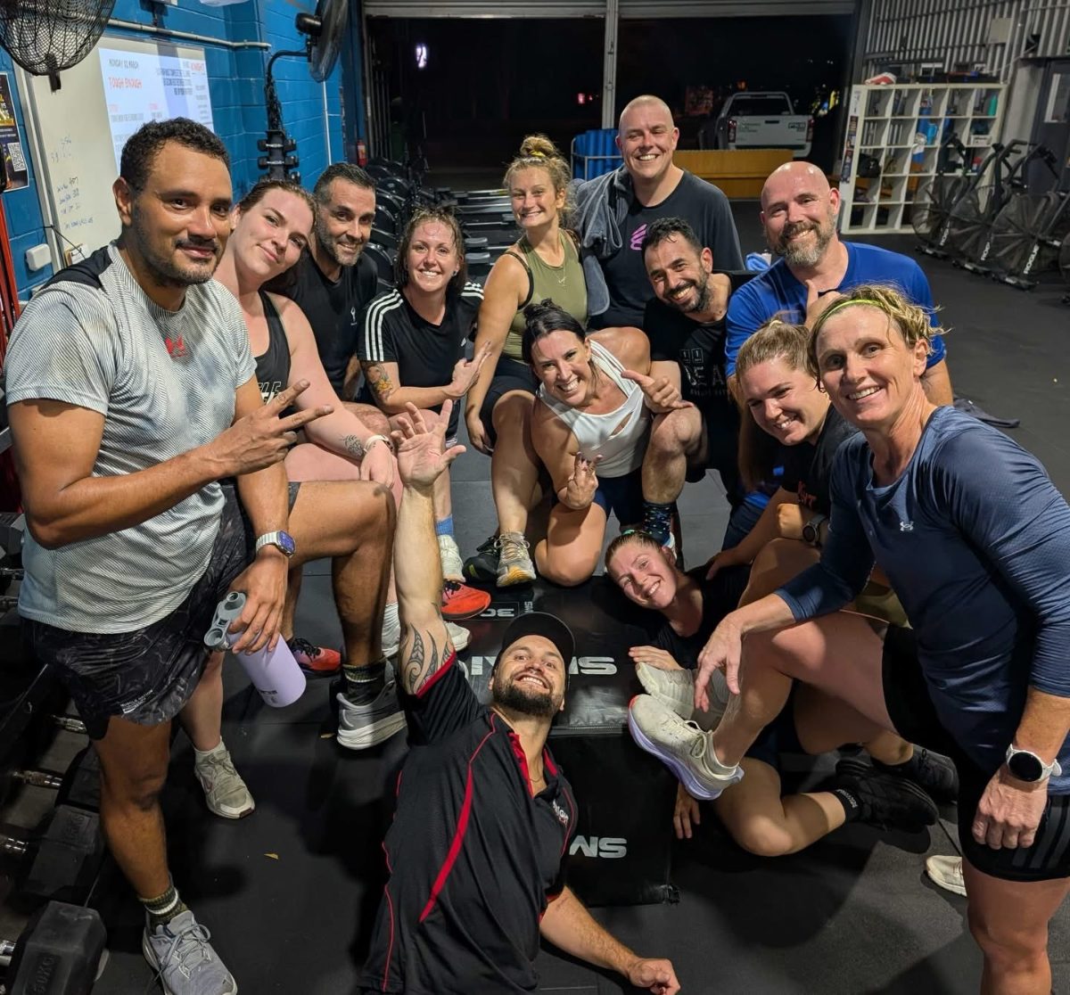 Knight Fitness Bootcamp crew selfie