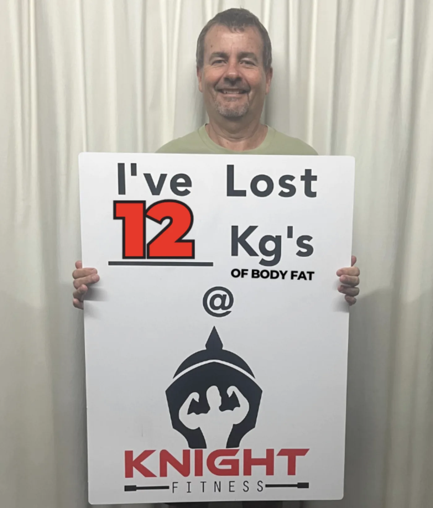 Member down 12kg of body fat