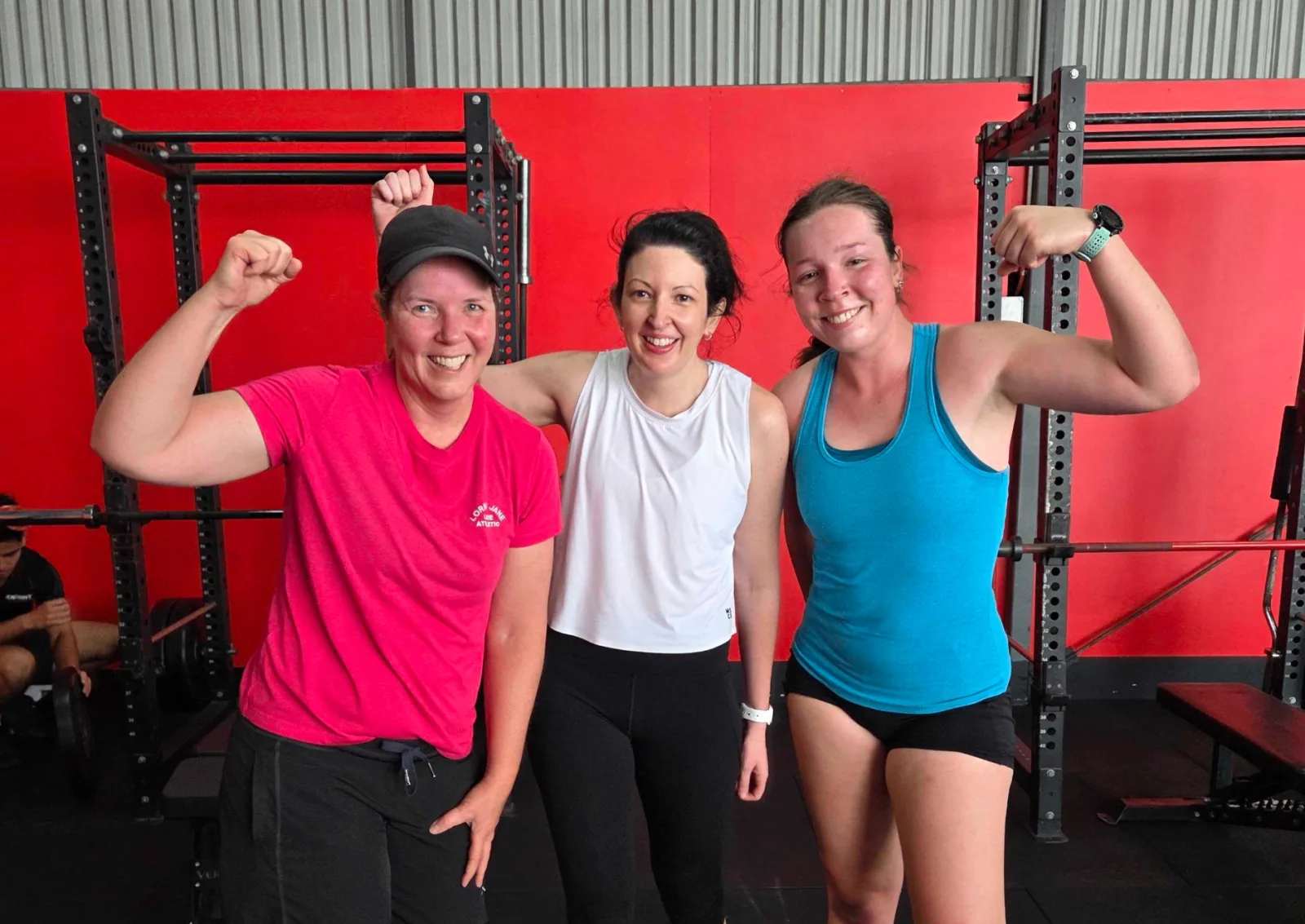 Three Women's Club members together after a session