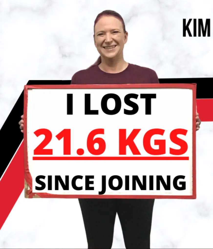 Kim — lost 21.6kg since joining at Knight Fitness Lawnton