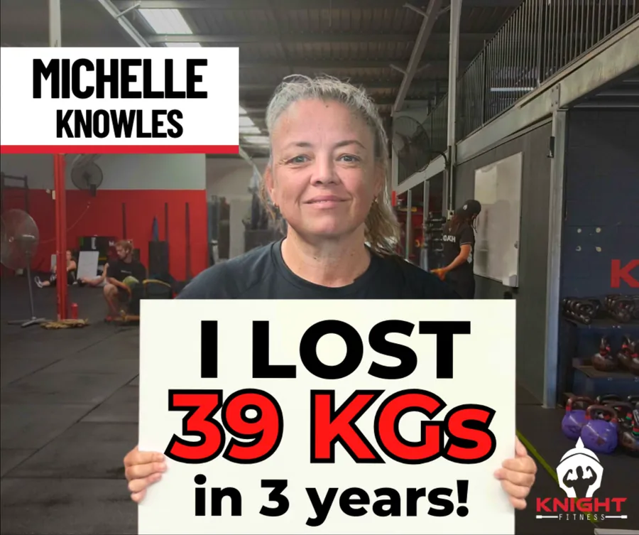 Michelle Knowles — lost 39kg in 3 years at Knight Fitness Lawnton